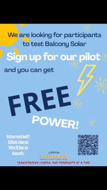 Follow the link in our bio for the chance to install solar panels on your balcony, for free ☀️🕶️