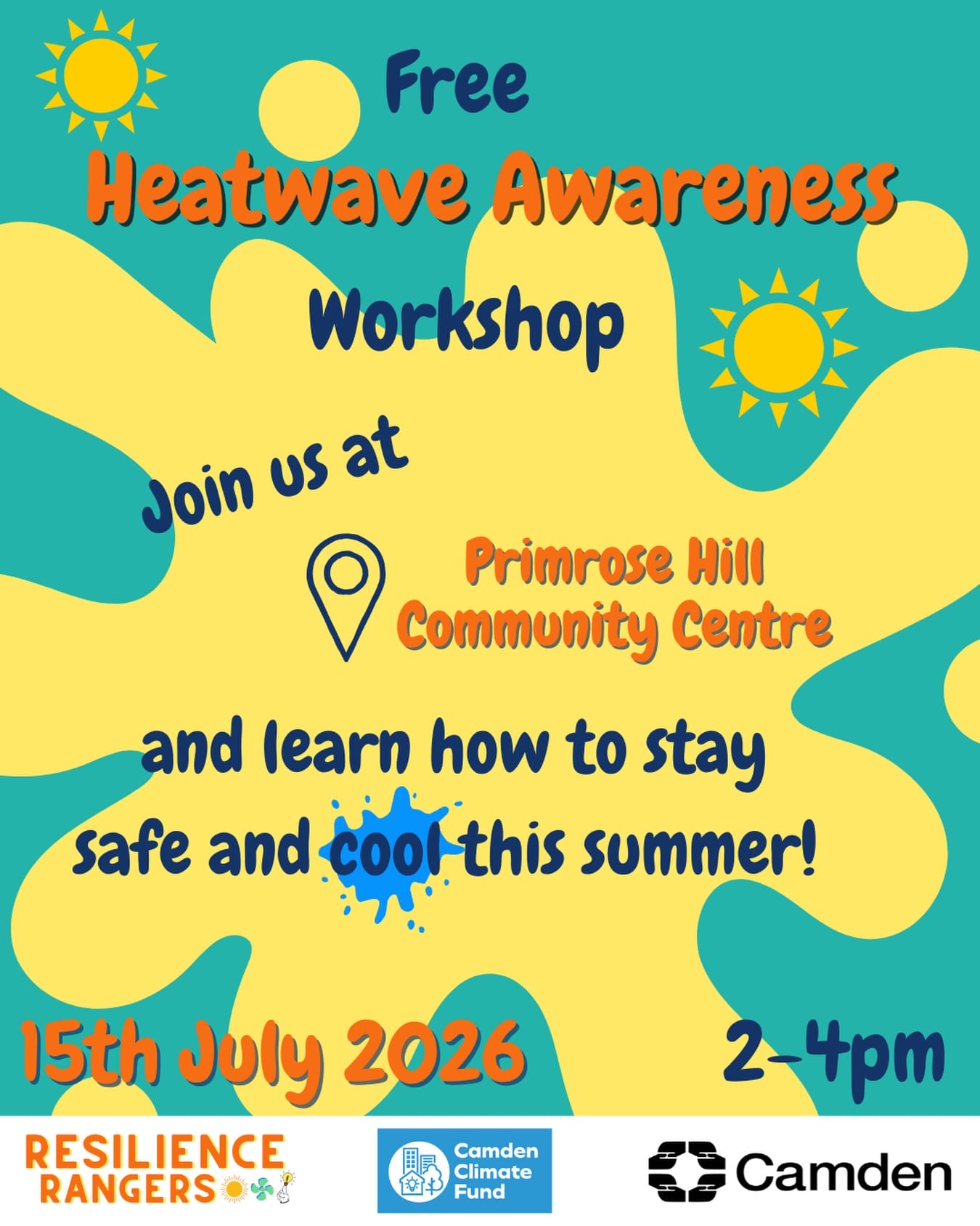 Struggling with the heat at the moment? We have our first FREE heatwave awareness workshop taking place on the 15th July at Primrose Hill Community Centre from 2-4pm, come along to find out tips on how to stay cool! Eventbrite link in bio.
#heatwave
#climatecrisis
#london
#thinkanddolondon
#sustainability